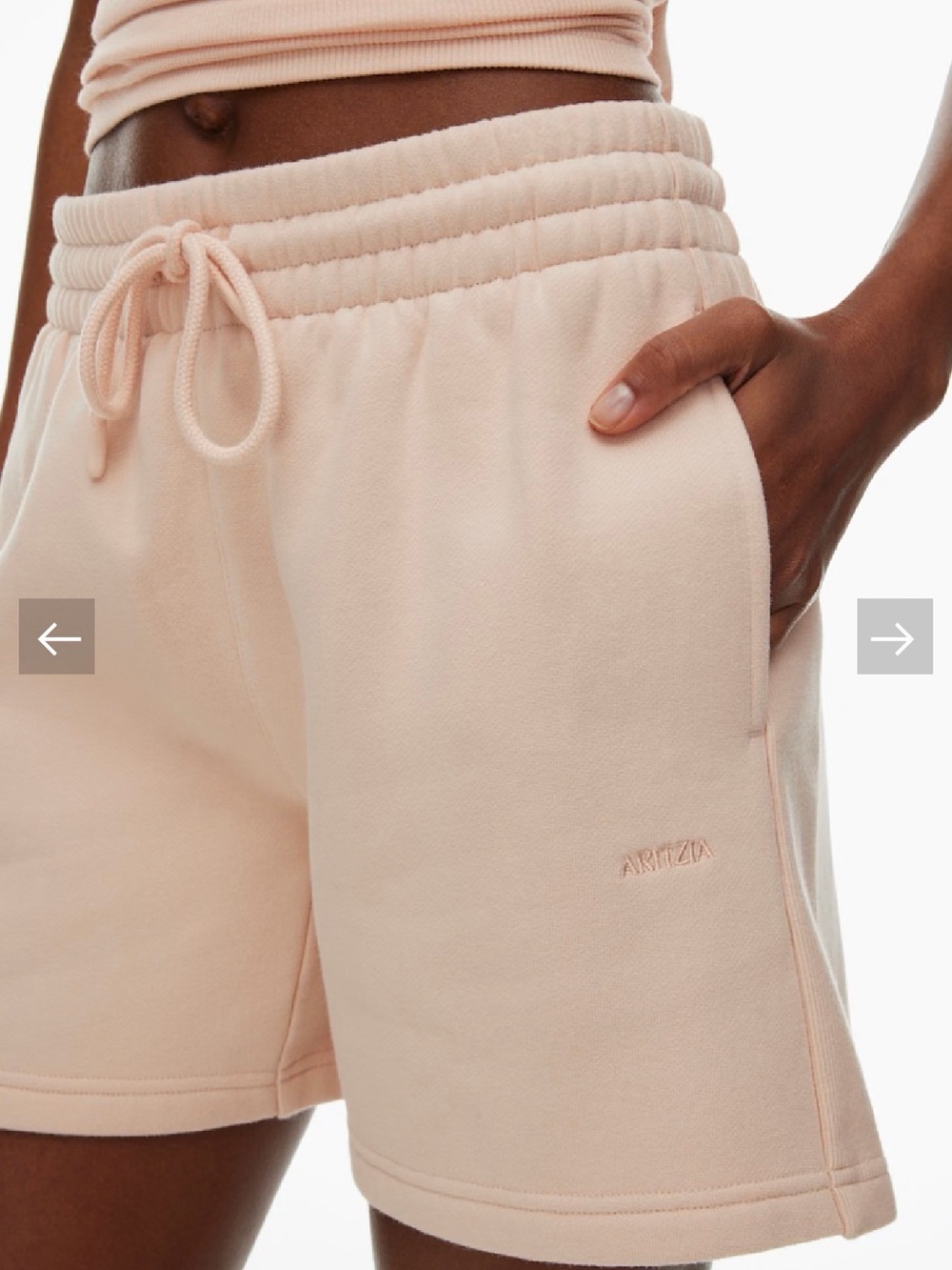 Aritzia Cozy Sweatfleece Boyfriend Mid-Thigh Shorts